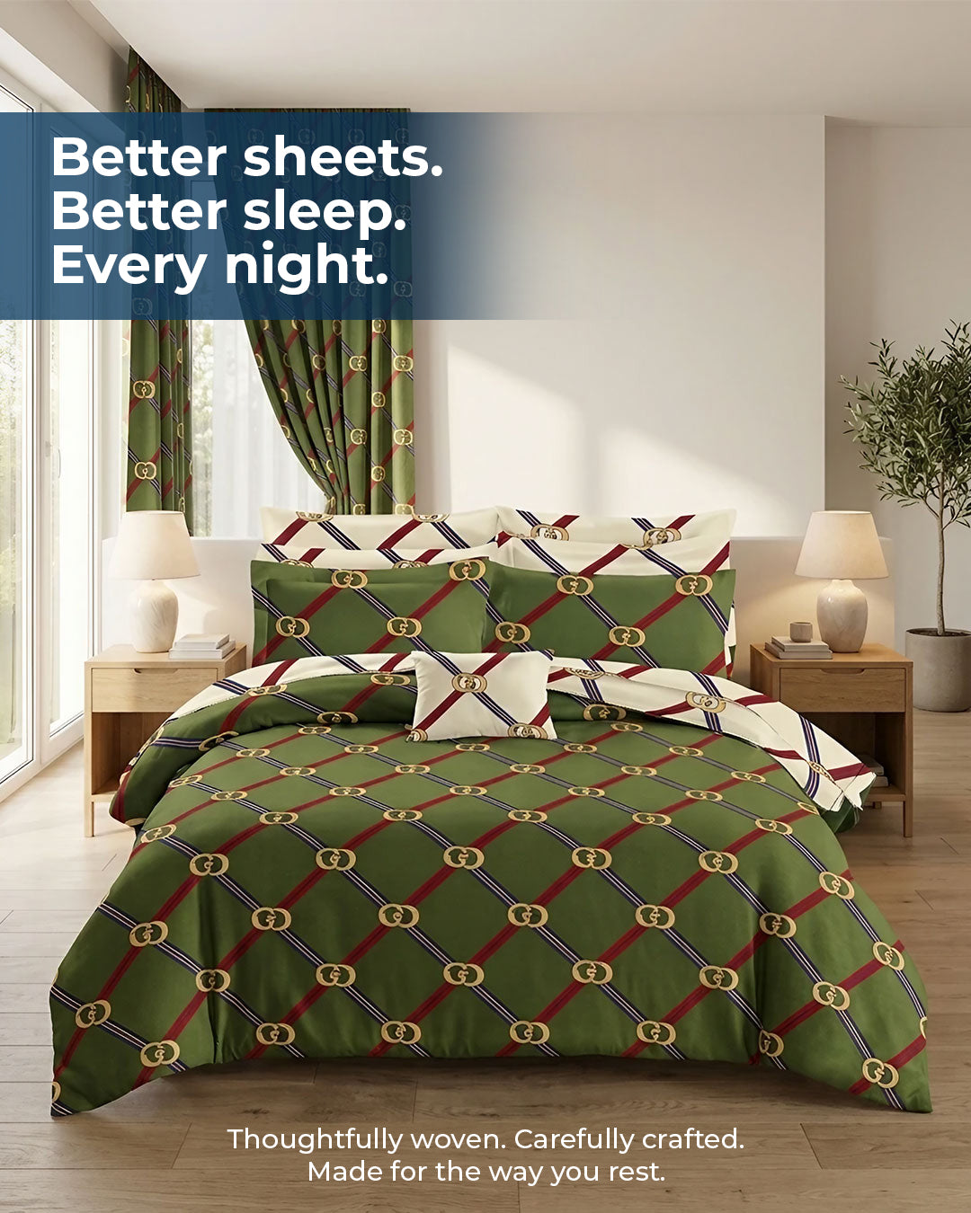 Premium 3-Piece Printed Microfiber Bedsheet Set | Soft & Comfortable Bedding