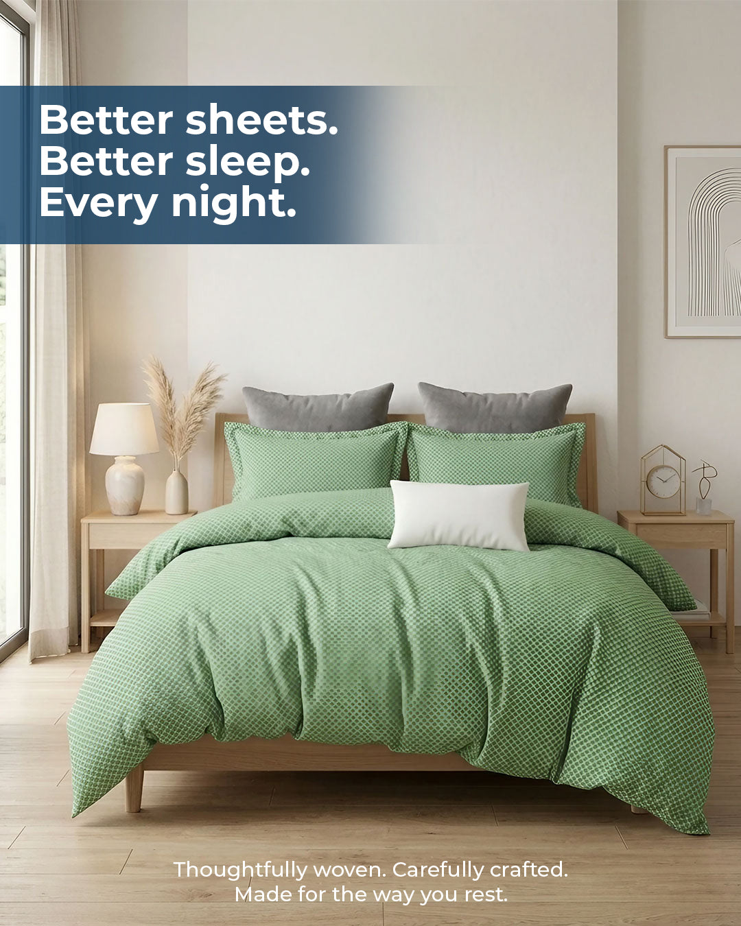 Premium 3-Piece Printed Microfiber Bedsheet Set | Soft & Comfortable Bedding