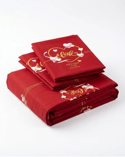 Premium 3-Piece Printed Bedsheet Set