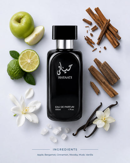 Hayaati Eau de Parfum – 50ml | Single & Pack of 2