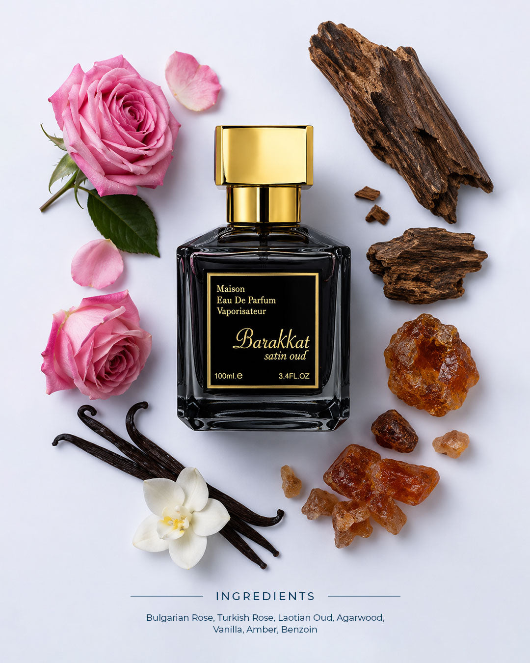 Barakkat Satin Oud Eau de Parfum – 100ml