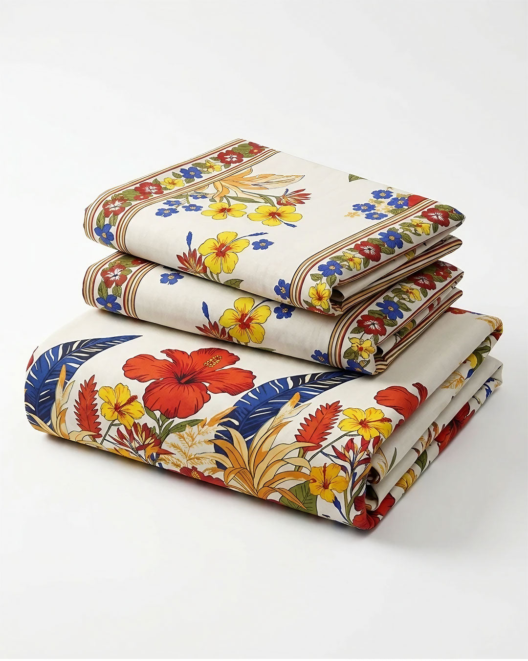 Premium 3-Piece Printed Microfiber Bedsheet Set | Soft & Comfortable Bedding