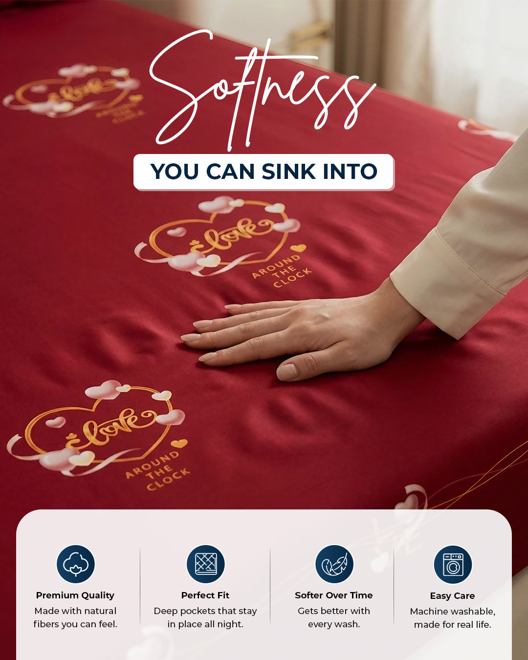 Premium 3-Piece Printed Microfiber Bedsheet Set | Soft & Comfortable Bedding