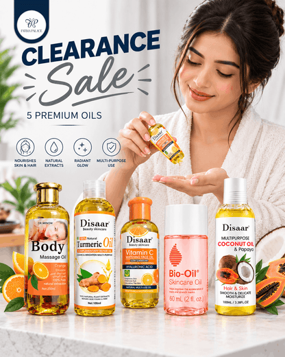 5-Piece Premium Beauty Oil Bundle