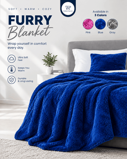 Ultra Soft King Size Furry Blanket