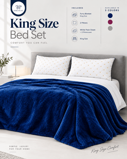 Ultra Soft King Size Furry Blanket