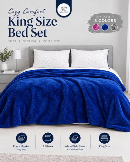 Ultra Soft King Size Furry Blanket