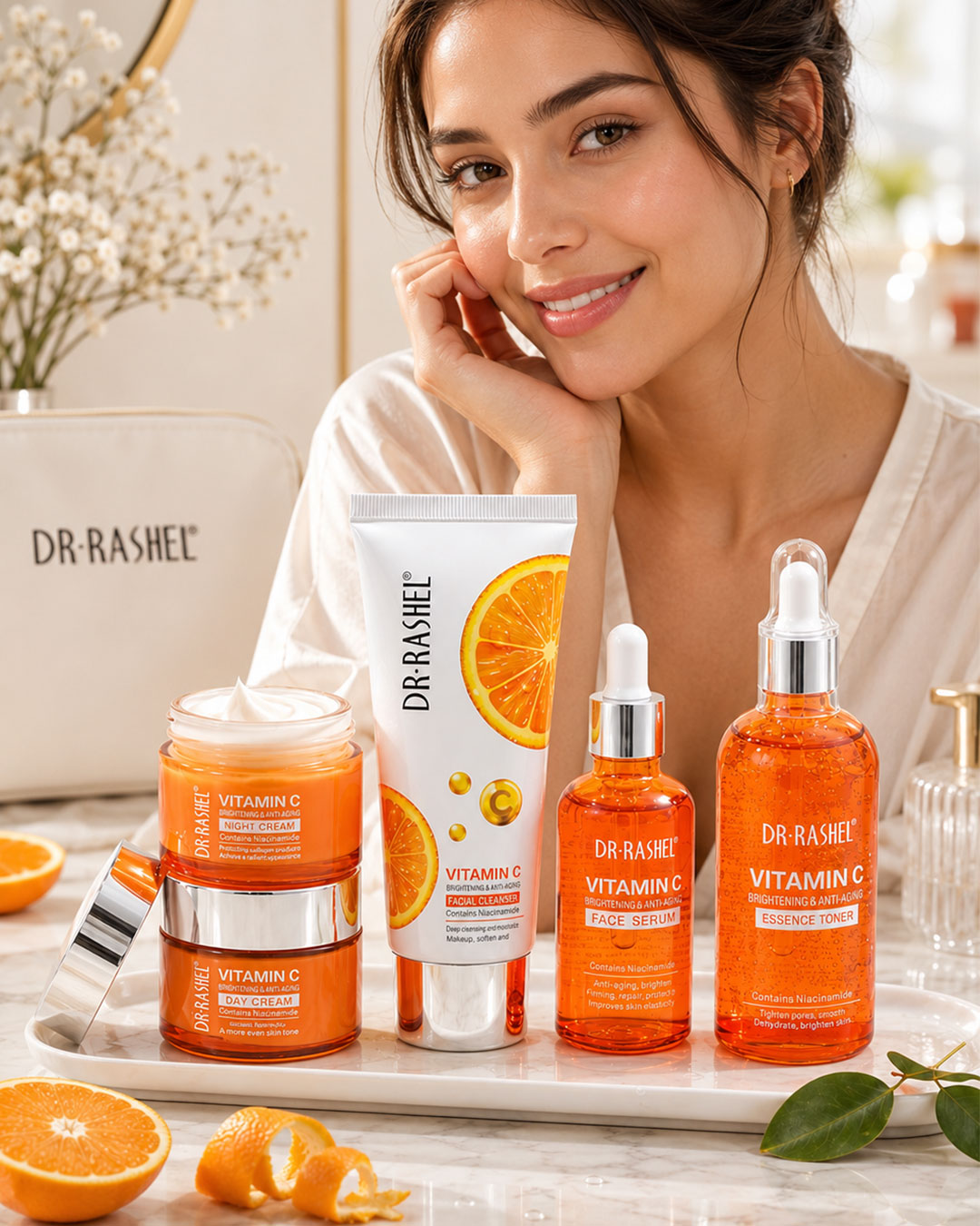Dr. Rashel Vitamin C 5-Piece Brightening Skincare Set