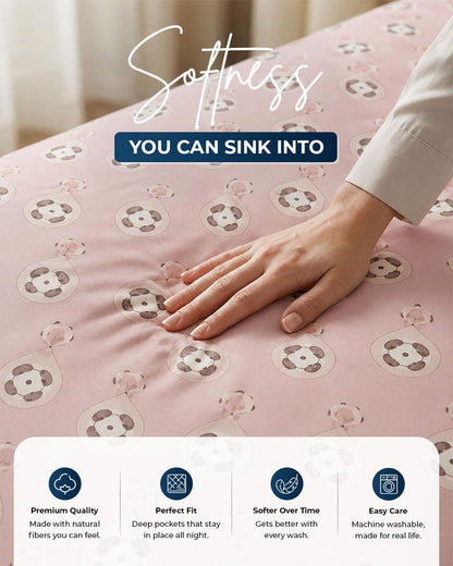 Premium 3-Piece Printed Bedsheet Set
