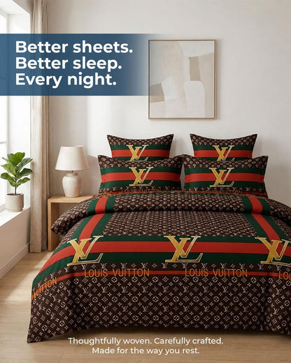 Premium 3-Piece Printed Bedsheet Set