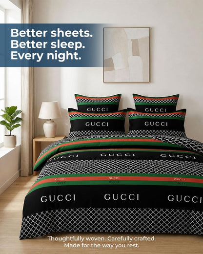 Premium 3-Piece Printed Bedsheet Set