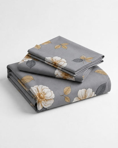 Premium 3-Piece Printed Bedsheet Set